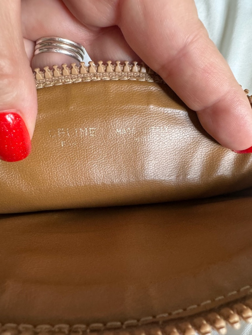 Vintage Celine macadam pvc Leather-Trim Monogram Pouch - Picture 8 of 11